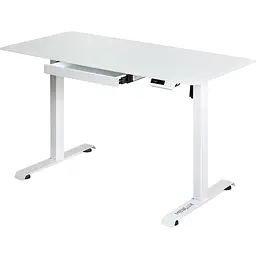 Стіл Mealux PowerDesk Glass White з електрорегулюванням висоти (арт. EVO-201 Glass/White)