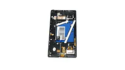 Дисплей для смартфона (телефону) Nokia 930 Lumiа, black (у зборі з тачскріном)(з рамкою)(Original)