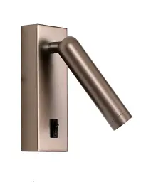 Бра, настінний світильник Italux WL-46376-1-CF Nova LED 1x2.5W 3000K 153Lm IP20 коричневий - мініатюра 2