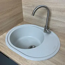 Кухонна мийка Adamant Vast 610x495x200 old-stone 100001485, Сірий - мініатюра 4
