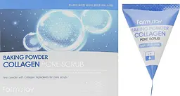 Скраб для обличчя з колагеном FarmStay Collagen Baking Powder Pore Scrub 7 г - мініатюра 2