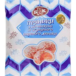 Пряники БКК з начинкою із вареного згущеного молока 240 г (827234)