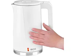 Електрочайник ECG RK 1702 Safe to Touch White - мініатюра 5