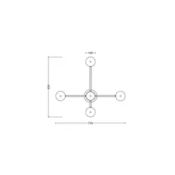 Настінний світильник SV0035-4 BK 4000К - мініатюра 2