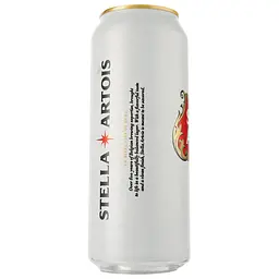Упаковка пива Stella Artois світле 5% 12 л (0.5 л х 24 шт.) з/б - мініатюра 3