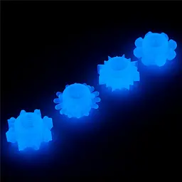 Набір світлящихся ерекційних кілець Lumino Play Penis Ring біле - мініатюра 5