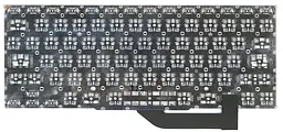 Клавіатура для ноутбука Apple MacBook Pro A1398 (2012, 2013, 2014, 2015) з підсвічуванням (Light) Black, (No Frame), RU (горизонтальний ентер) - мініатюра 2