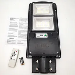 Ліхтар вуличний акумуляторний світильник 20000mAh з пультом на сонячній батареї LED Solar Street Light 250W UKC 7779 - мініатюра 2
