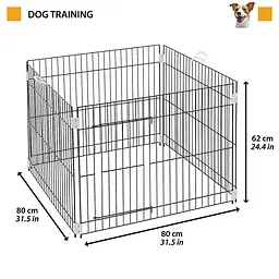 Вольєр для собак Ferplast Pen Black Dog Training чорний 80×80×62 см 73300025 - мініатюра 2