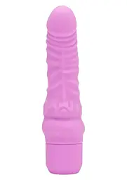 Вібратор Get Real Mini Classic G-spot Vibrator Реалістичний з венами, 17 см рожевий - мініатюра 2