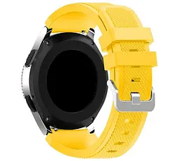 Силіконовий ремінець Primo для годинника Samsung Galaxy Watch 46 мм SM-R800 Yellow - мініатюра 2