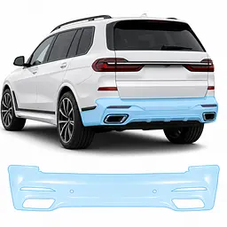 Антигравійна захисна бронеплівка за лекалами для BMW X7 G07 2019-2022 - задній бампер