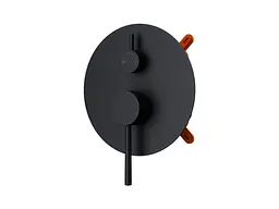 Душова система прихованого монтажу Corsan Lugo black + BOX Z03MBL, Чорний матовий - мініатюра 5