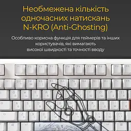 Клавіатура Ducky One 3 Cherry MX Red RGB White DKON2108ST-RUAPXPWWWSC1 UA [126073] - мініатюра 10