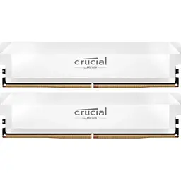 Пам'ять для настільних комп'ютерів Crucial 32 GB (2x16GB) DDR5 6000 MHz Pro Overclocking White (CP2K16G60C36U5W)