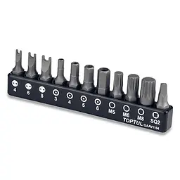 Набір біт для шурупокрута TOPTUL 1/4" 11 од. GAAV1104