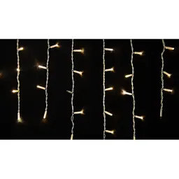 Гірлянда Delux Icicle 75LED 2x0.7m 18 flash теплий білий/білий IP44 EN (90012959) - мініатюра 2