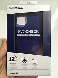 Протиударний силіконовий чохол Tech21 Evo Check для iPhone 11 (6.1") Indigo - мініатюра 6