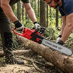 Акумуляторна ланцюгова пилка Electric SAW 16 дюймів у валізі + 2 акумулятори RED - мініатюра 2