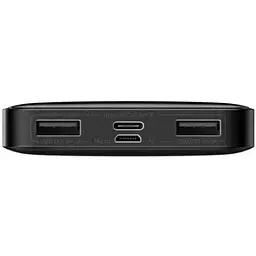 Зовнішній акумулятор Baseus PowerBank Bipow Overseas 15W 10000mAh Black (PPBD050001) - мініатюра 4