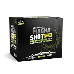 Набір ізотонік BiotechUSA Magna Shot Lemon-lime 500 мл (20 шт. x 25 мл) - мініатюра 3