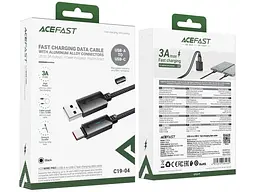 Кабель USB Type-C Acefast C19-04 USB Type-A to USB Type-C 2.0 60W 1.2 m Black (6974316284482) - мініатюра 4