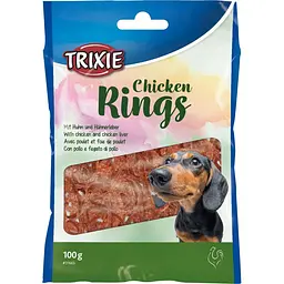 Ласощі для собак Trixie «Chicken Rings», 100 г (курка) - мініатюра 2