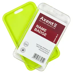 Бейдж-чохол Axent SoftTouch матовий салатовий 4550V (54x85мм) упаковка 5 шт. (4550V-09-A) - мініатюра 4