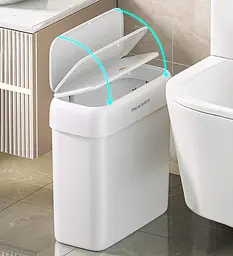 Відро для сміття з кришкою Joybos Z39 для ванної кімнати (JBS-LJT-S02B2-JWT) - мініатюра 8