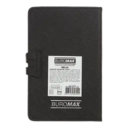 Щоденник датований Buromax Belle 2026 A6 штучна шкіра/поролон чорний (BM.2577-01) - мініатюра 3