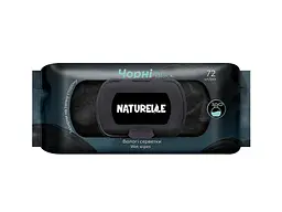 Вологі серветки Naturelle 72шт універсальні (чорні) Classic