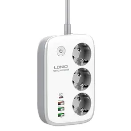 Розумний мережевий продовжувач LDNIO SEW3452 з Wi-Fi (3 х розетки 4 х USB) 2 м - мініатюра 2