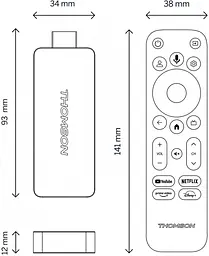 Медіаплеєр - ТВ приставка Thomson Streaming Stick 4K UHD 140G - мініатюра 4