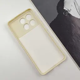 Чохол TPU GETMAN Liquid Silk Full Camera для Xiaomi Poco X6 Pro Пісочний / Sand - мініатюра 4