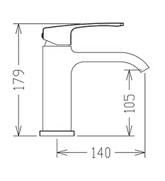 Змішувач для раковини Koer KB-10037-01 (KR5998) - мініатюра 5