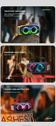 Портативна бездротова колонка Bluetooth Hopestar A30 Party | BT5.0, 70W, TWS, AUX/TF/USB, 7h - мініатюра 4
