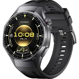 Смарт-годинник Smart Watch Huawei GT 6 Pro 46mm (55020FTU) Black (Fluoroelastomer Strap) UA