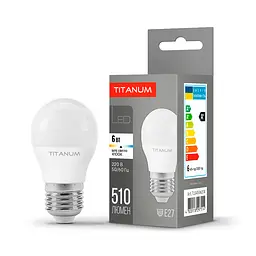 LED-лампа Titanum G45 6W E27 4100K (25000-000)