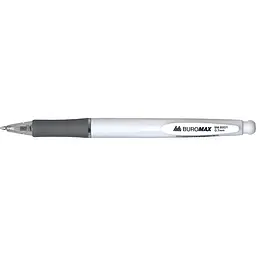 Ручка кулькова автоматична Buromax Solid прозорий корпус синя 0.7 мм упаковка 50 шт. (BM.8201) - мініатюра 6