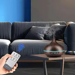 Зволожувач повітря Aroma Diffuser 115-021 з підсвіткою Чорний - мініатюра 4