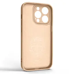 Силиконовый чехол для Apple iPhone 14 Pro, Icon Ring, пудровый, панель-накладка, с кольцом-подставкой на 360°, противоударный, возможность использования магнитных держателей, ArmorStandart (ARM68710) - мініатюра 2