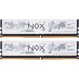 Модуль пам'яті DDR5 Apacer NOX 2x16GB 6000MHz White (AH5U32G60C622MWAA-2) [148615]