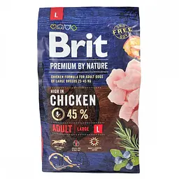 Сухий корм Brit Premium Adult L 3 кг для дорослих собак великих порід (вагою від 25 до 45 кг) - мініатюра 7