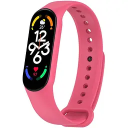 Силіконовий ремінець для Xiaomi Mi Band 7/6/5 Малиновий / Dragon Fruit