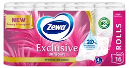 Туалетний папір Zewa Exclusive Ultra Soft чотиришаровий 16 рулонів - мініатюра 2