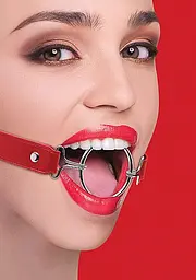Кляп металеве кільце Ring Gag XL - Red Ouch! 36-OU105RED 98934 - мініатюра 1