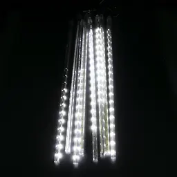 Новорічна гірлянда Метеоритний дощ 288LED 3.1 м біла гірлянда на вікна гірлянда бахрома - мініатюра 4