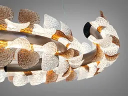 Сучасна підвісна LED люстра Diasha MD2511/600CG графіт 85W з пультом до 20 м2 - мініатюра 4