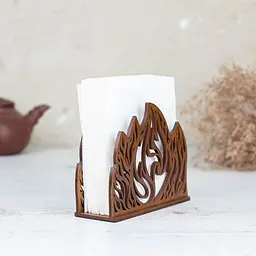 Дерев'яна серветниця VANZA BONFIRE walnut - мініатюра 5