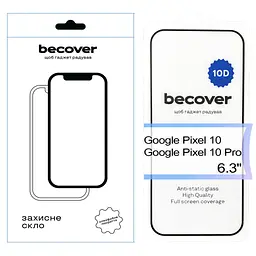 Скло захисне BeCover Google Pixel 10 / 10 Pro 10D Black (713672) - мініатюра 2